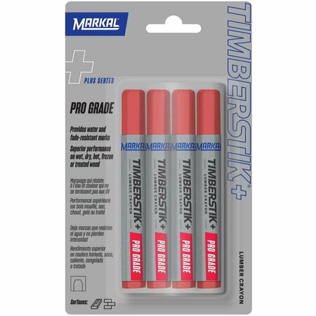 LA-CO LUMBER CRAYON RED 8 in., 4PK 80442